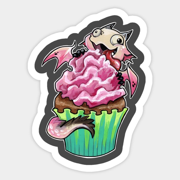 Cupcake dragon sugar rush Sticker by BiancaRomanStumpff